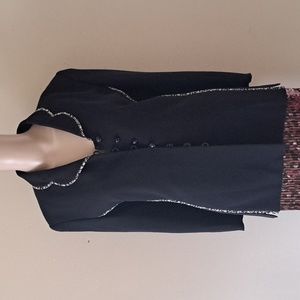 Richie Freeman for Terijon Women's Suit Top Size 4 Black